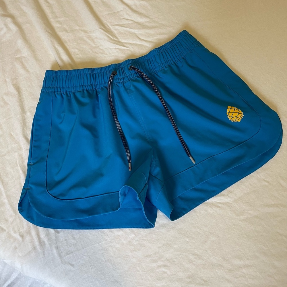 Stio Bright Blue Running Athletic Shorts NWOT S